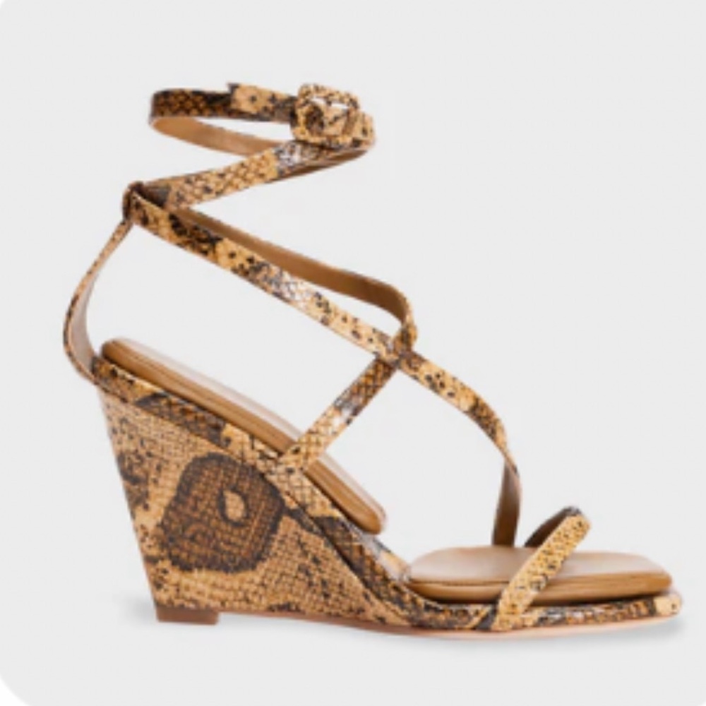 Tamara Mellon pyrhon wedge sandal